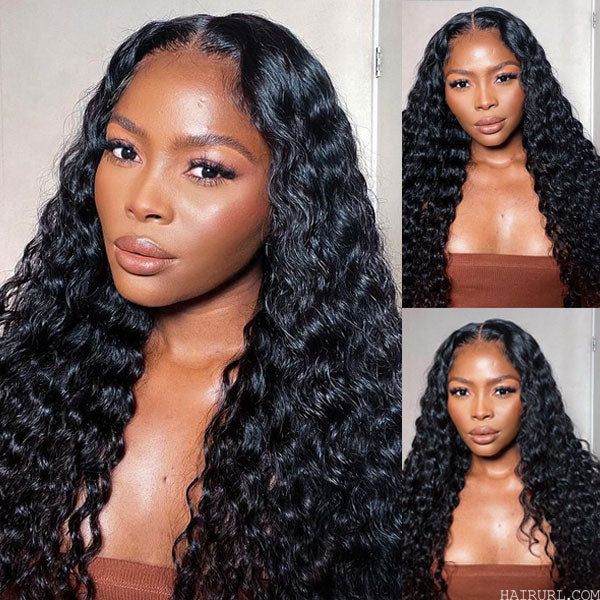 Deep Wave 13x4 Lace Frontal Human Hair Wigs For Black Women