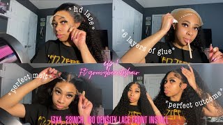 How I Installed My 13X4 180 Density Lace Front! The Perfect Melt (Ep.1) ! Ft- Groovybeautyhair