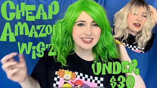Trying Cheap Amazon Wigs On My Bald Head!