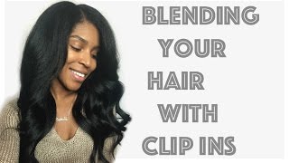 Blending Your Hair With Clip Ins + Knappy Hair Extensions