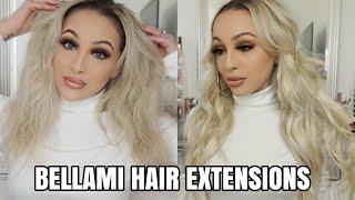 Bellami Silk Seam Hair Extensions Unboxing Review | Install & Style | Briana Paulina