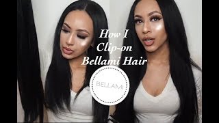 How I Clip On Hair Extensions | Bellami Hair