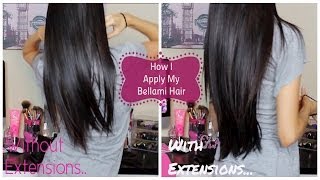 How I Apply My Bellami Hair Extensions