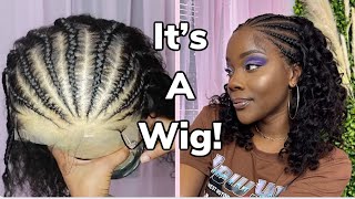 Diy Tribal Braids| Huge Lace Area| 3D Full Frontal Swiss Lace Wig Ft Afsisterwig