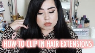 How I Clip In My Hair Extensions | Bellami Hair | Sandyyperez
