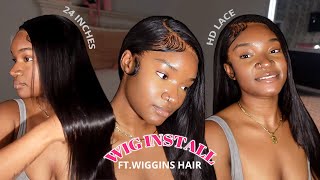 Best Hd Lace Straight Wig | Layered Cut Tutorial | Wiggins Hair