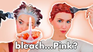 Bleaching My Hair Pink Part 2