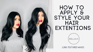 How To Apply And Style Hair Extensions / Bellami / Short Hair