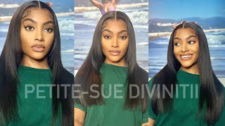 Large Lace 13X6.5 Crystal Lace Full Frontal Wig Ft. Geniuswigs | Petite-Sue Divinitii