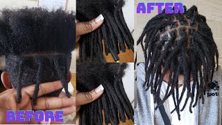 I Did This Locs Extension In 4 Hours//Human Hair Locs Extensions//Natural Hair Locs