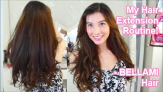 My Hair Extensions Routine - Bellami Hair