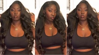 Side Part With Messy Curls || Aliexpress 30" Lace Wig || Baby Hairs + Curls+ Products