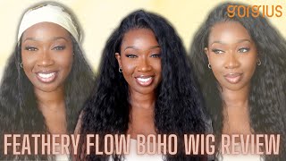 New Gorgius Feathery Flow Boho Wig Install + Review | Tan Dotson