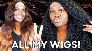 Glueless Wigs Try On! 4 Of My Best Raw Indian, Burmese Curly, Hd Lace, Custom Colored Wigs In Stock!