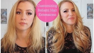 Customizing Bellami Hair Extensions! Color, Cut, & Style!