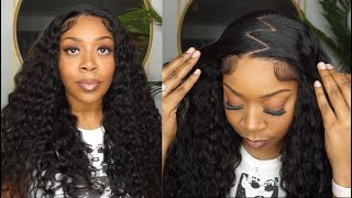Zig Zag Middle Part | Water Wave Hd Lace Wig Install | Recool Hair