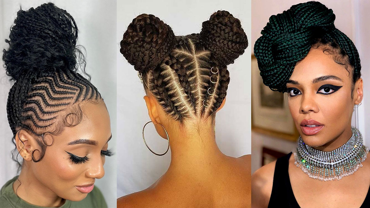 8 Beautiful Braided Updos For Black Women